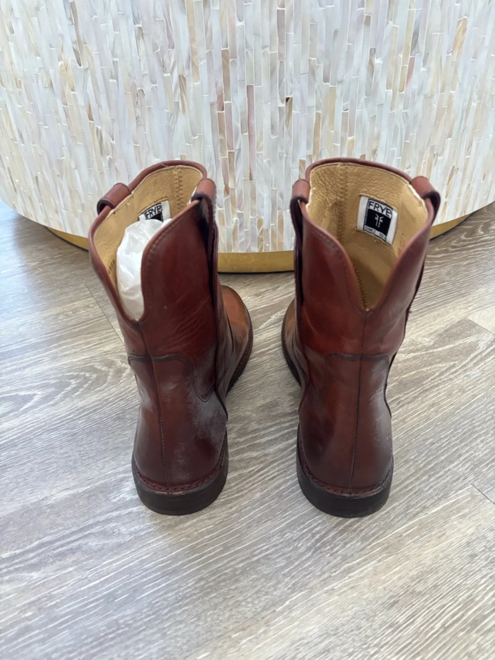 Frye Redwood Leather Paige Short Riding Boot - Picture 5 of 8